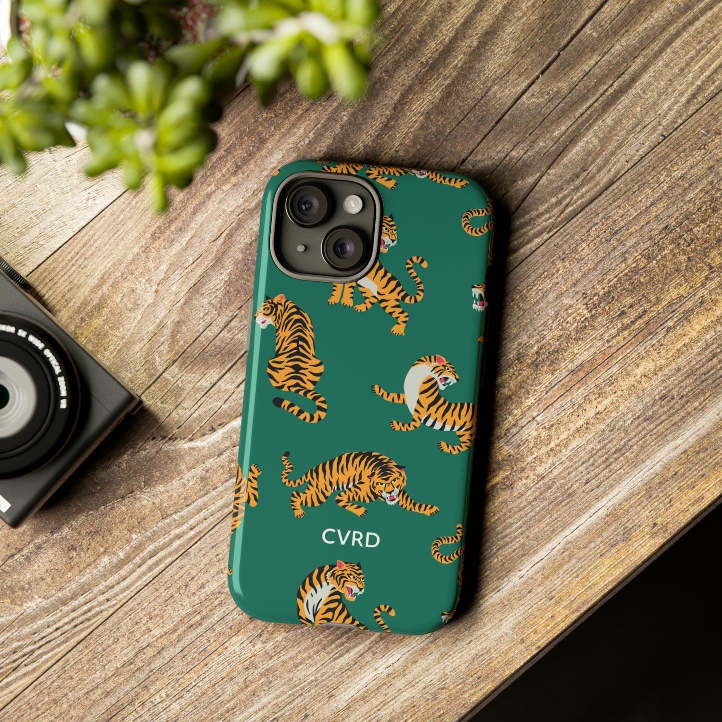 Green Tiger iPhone Case