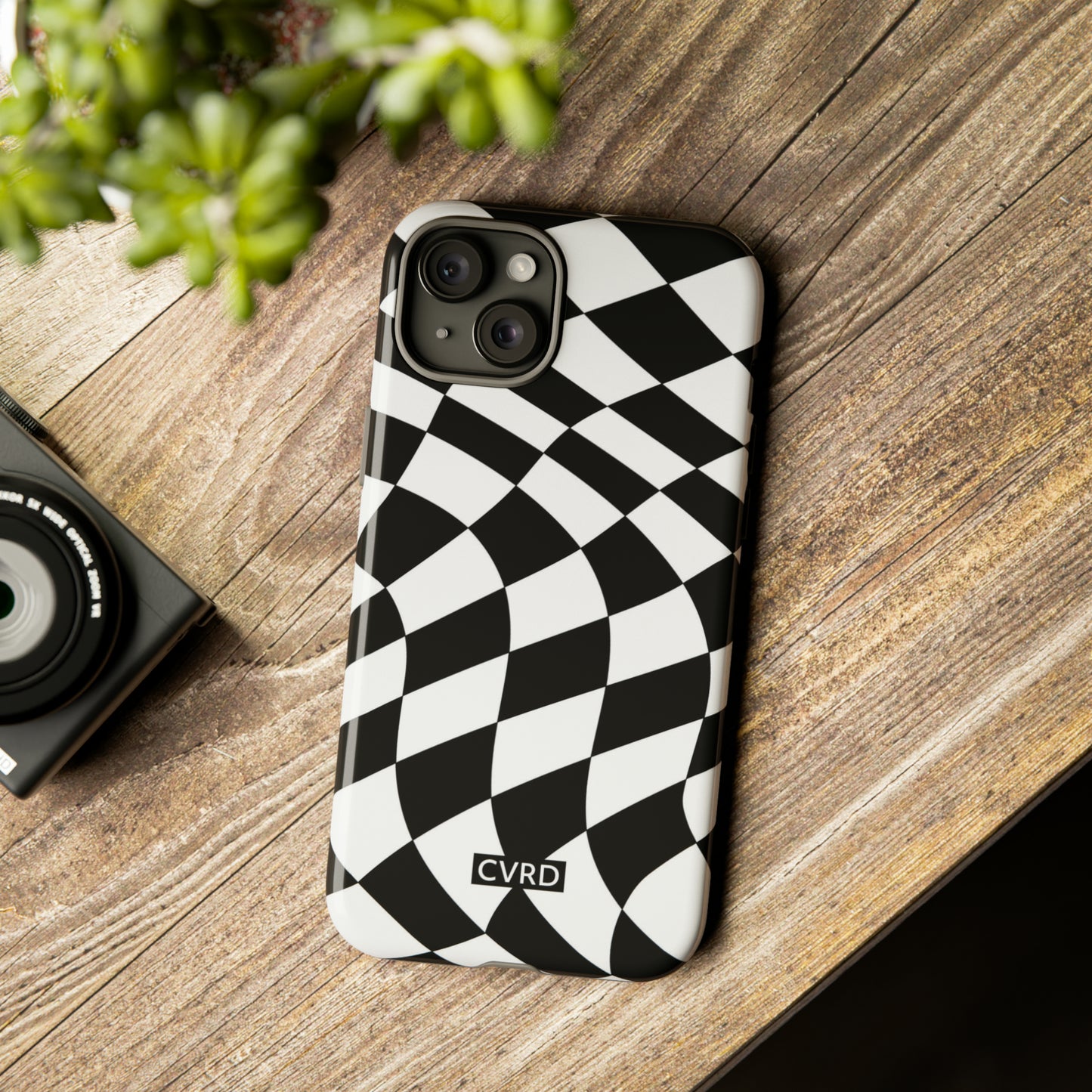 Checkered Waves iPhone Case