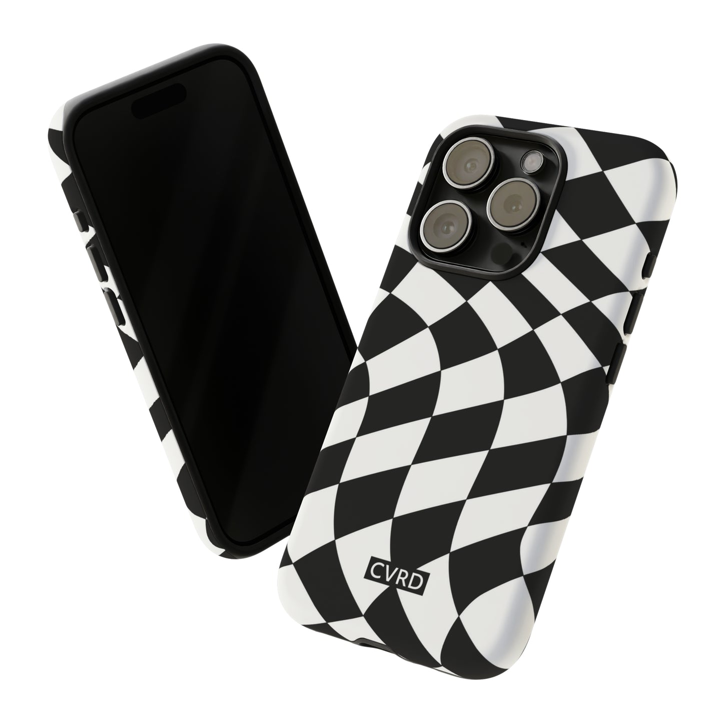 Checkered Waves iPhone Case