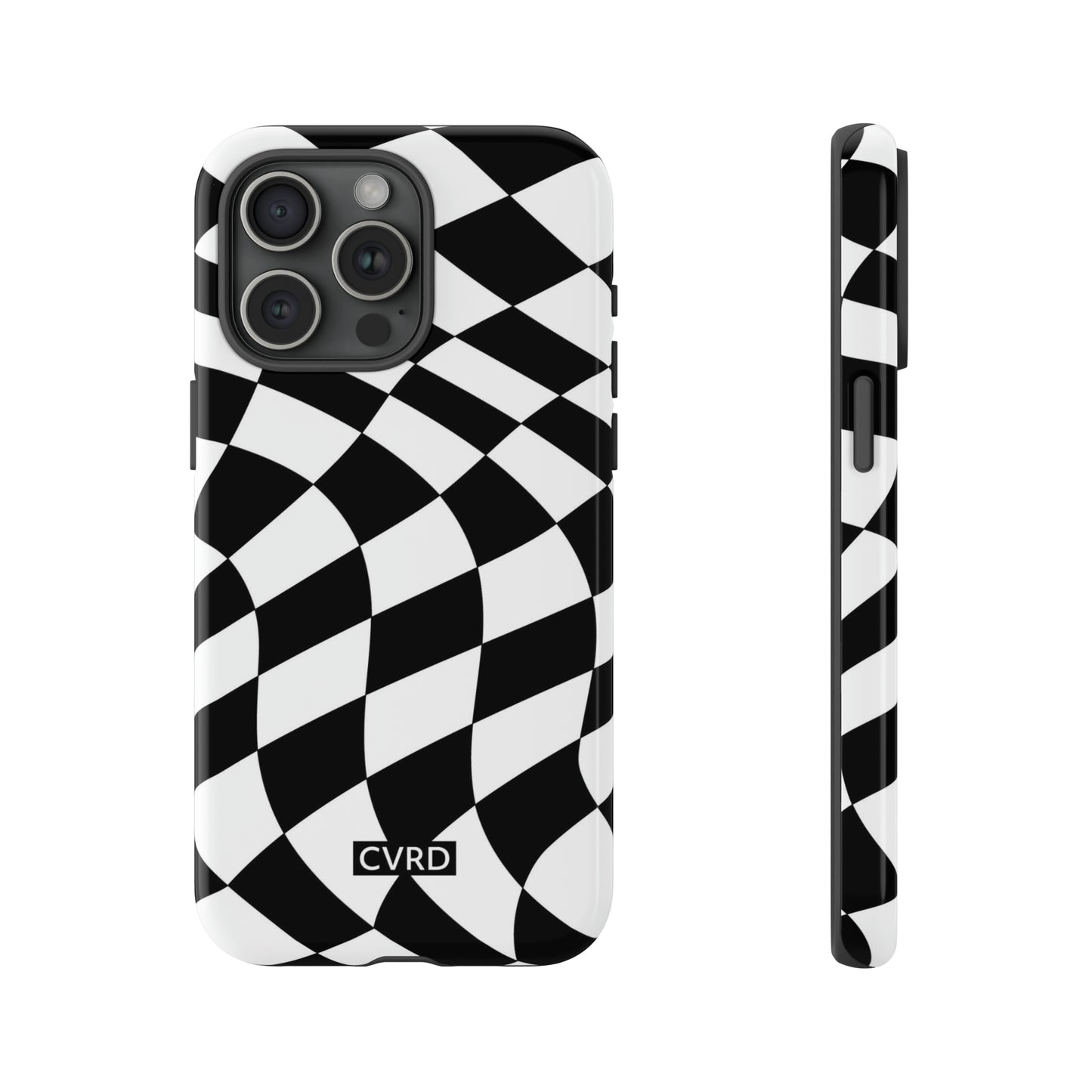 Checkered Waves iPhone Case
