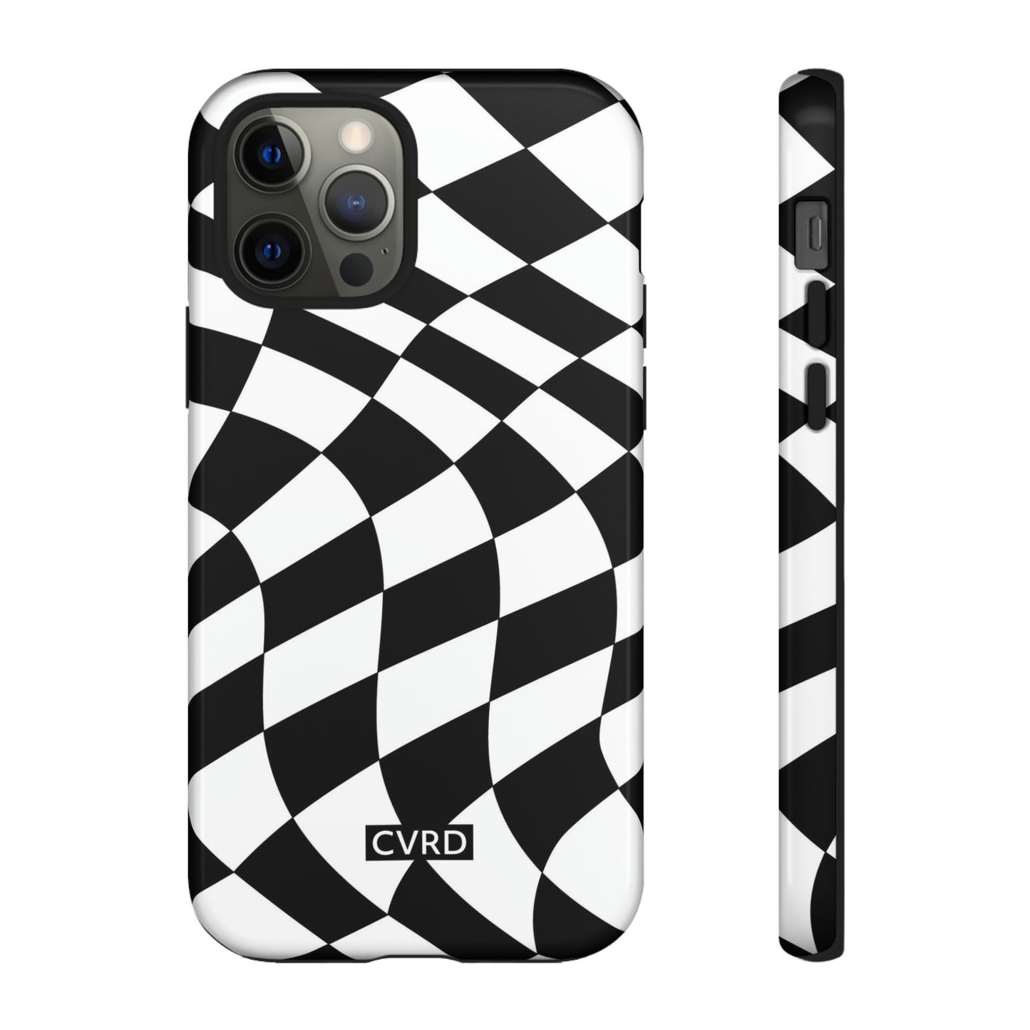 Checkered Waves iPhone Case