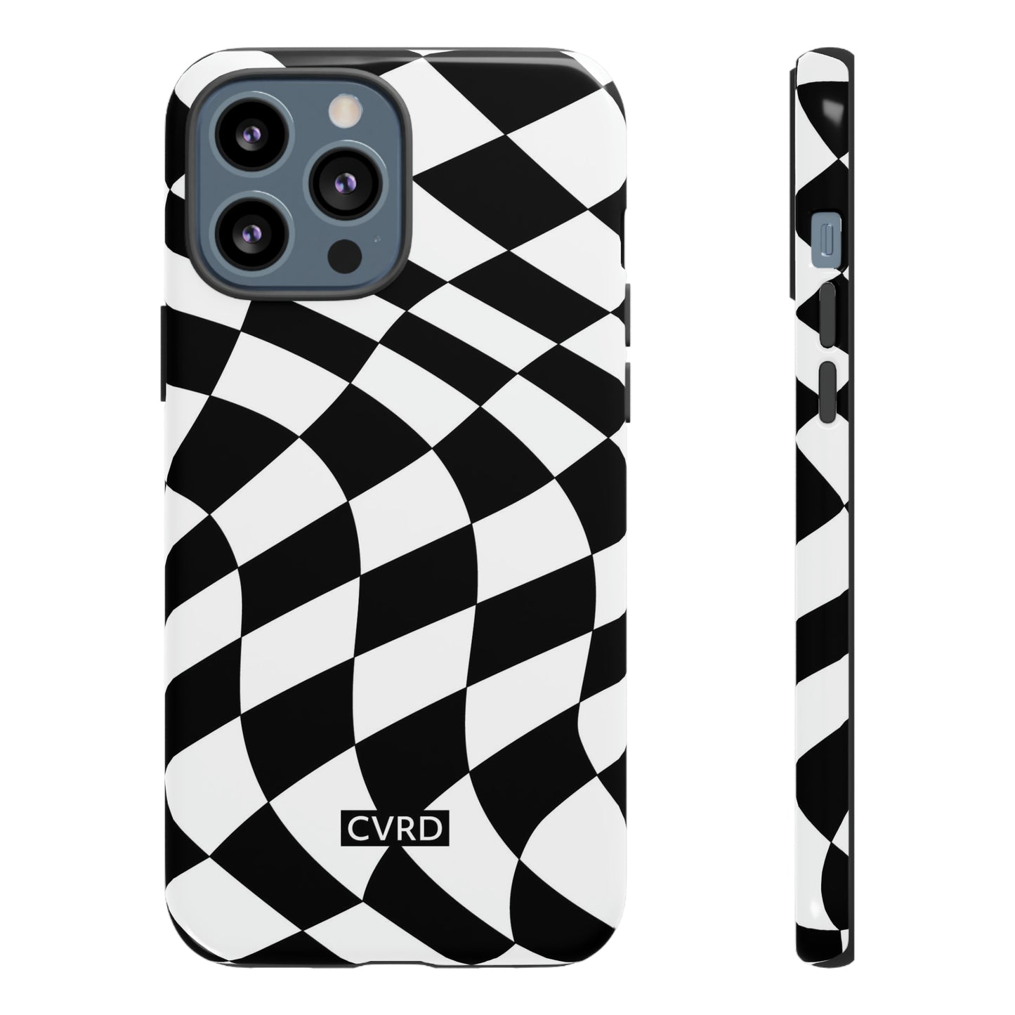 Checkered Waves iPhone Case