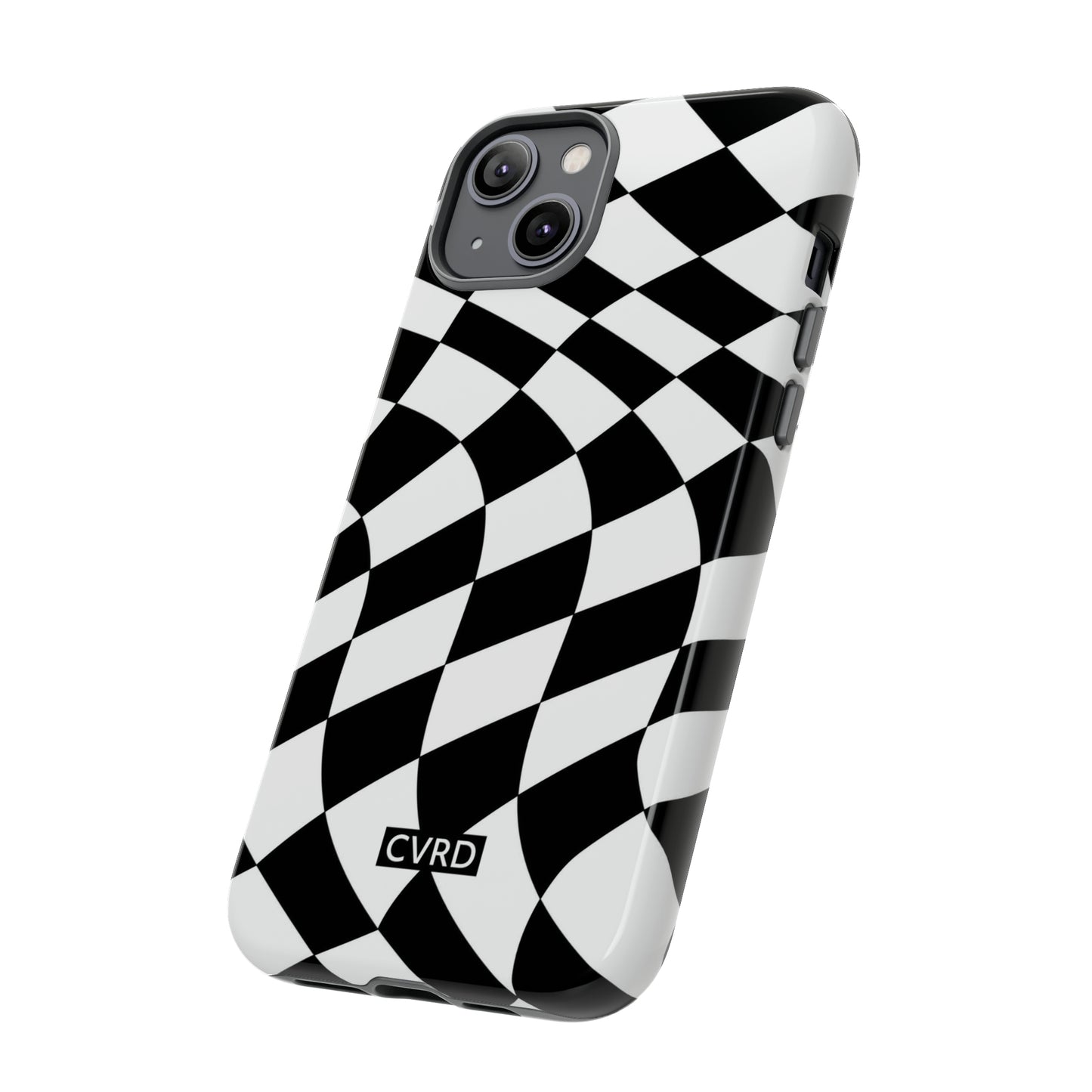 Checkered Waves iPhone Case
