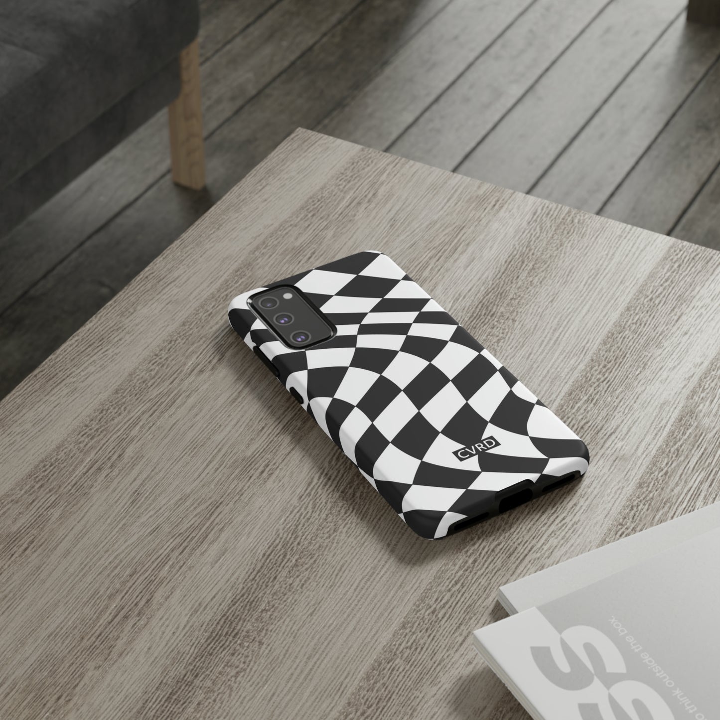 Checkered Waves Samsung Phone Case