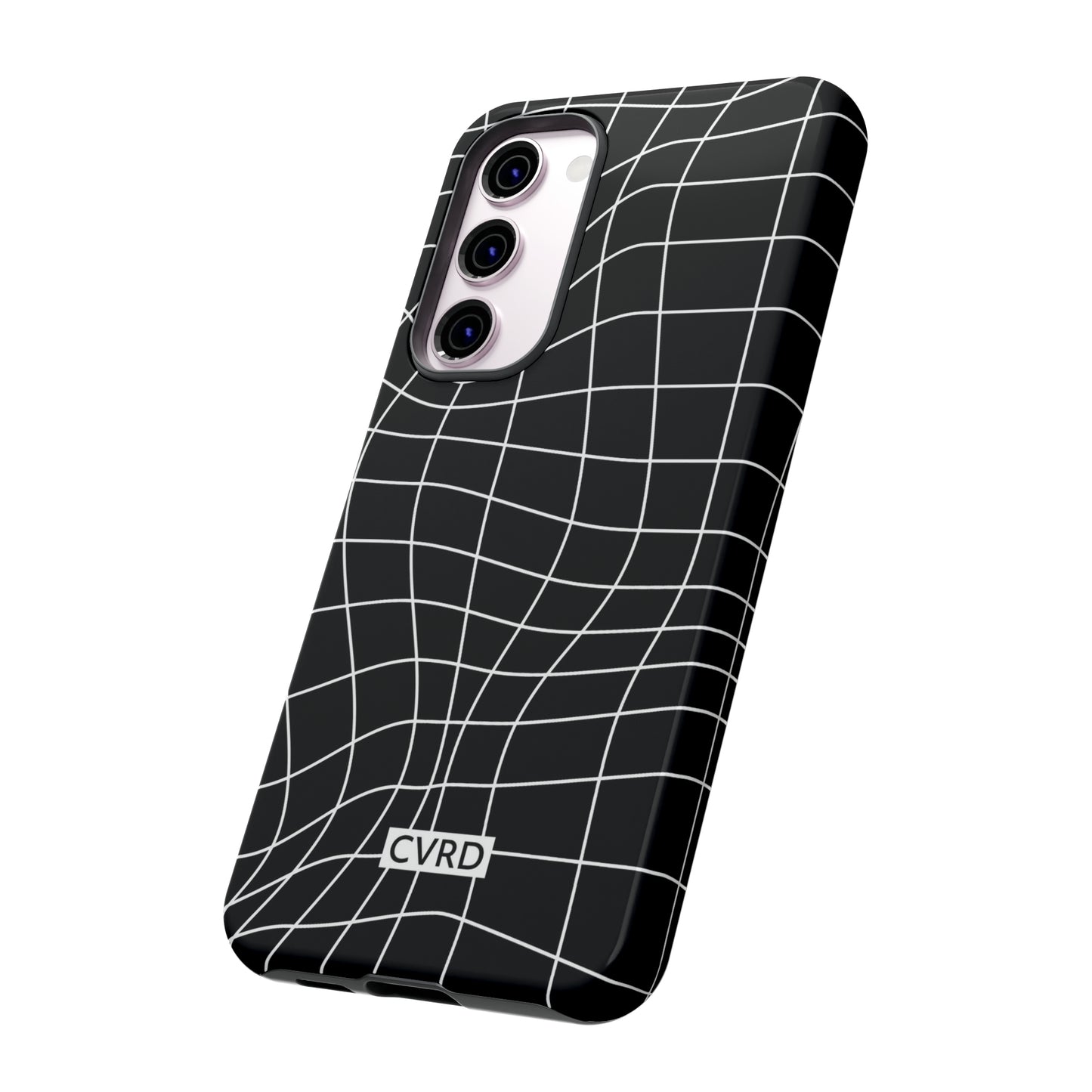 Black Wavy Grid Samsung Phone Case