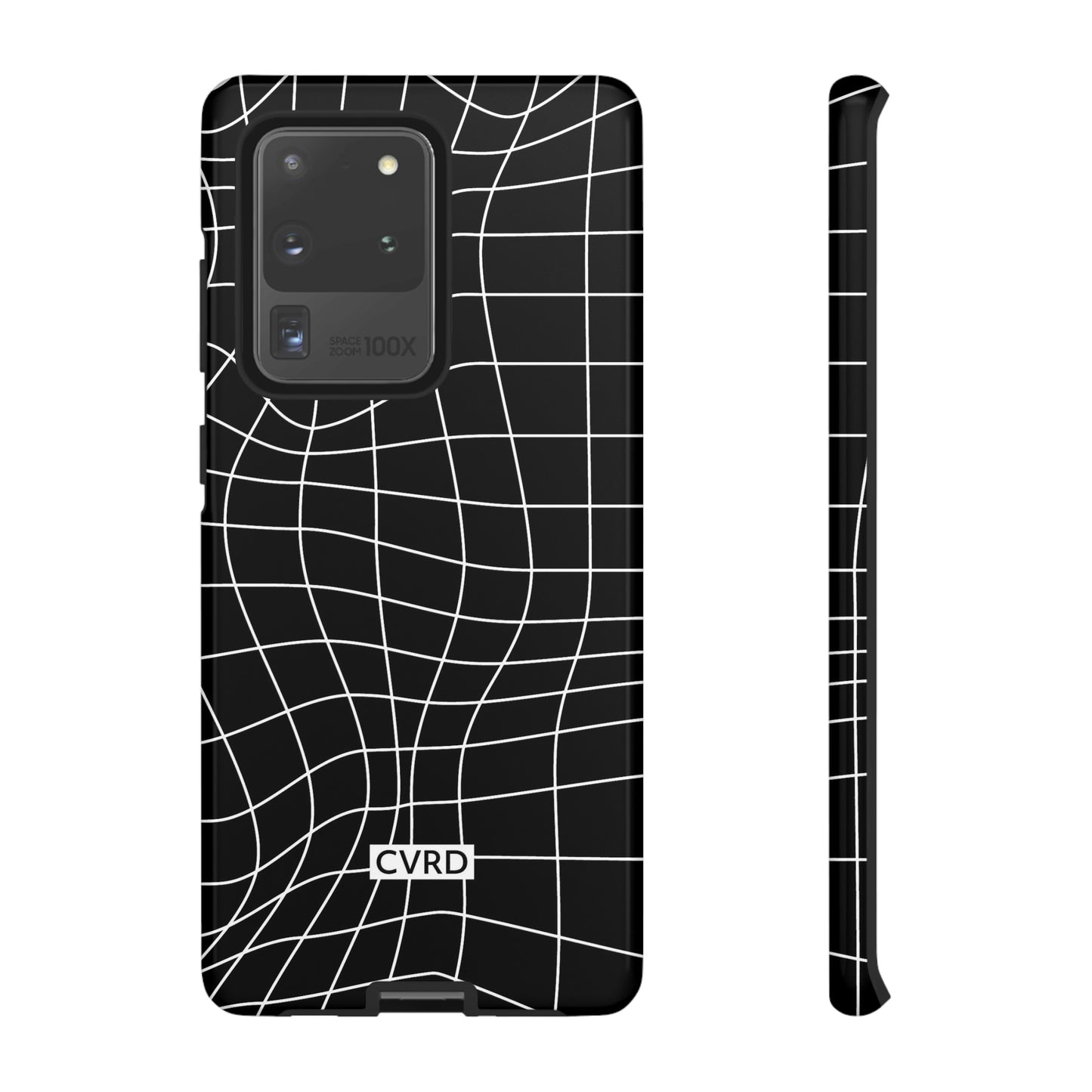 Black Wavy Grid Samsung Phone Case