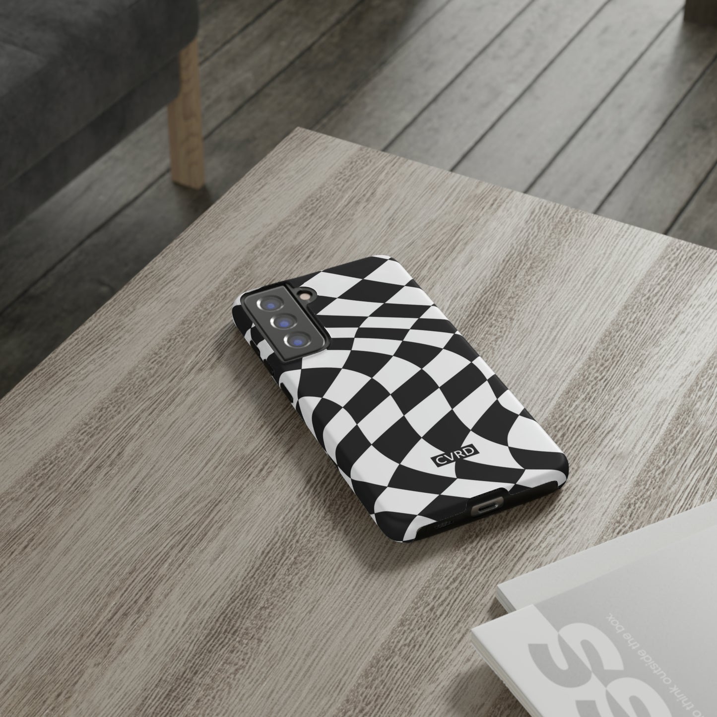 Checkered Waves Samsung Phone Case