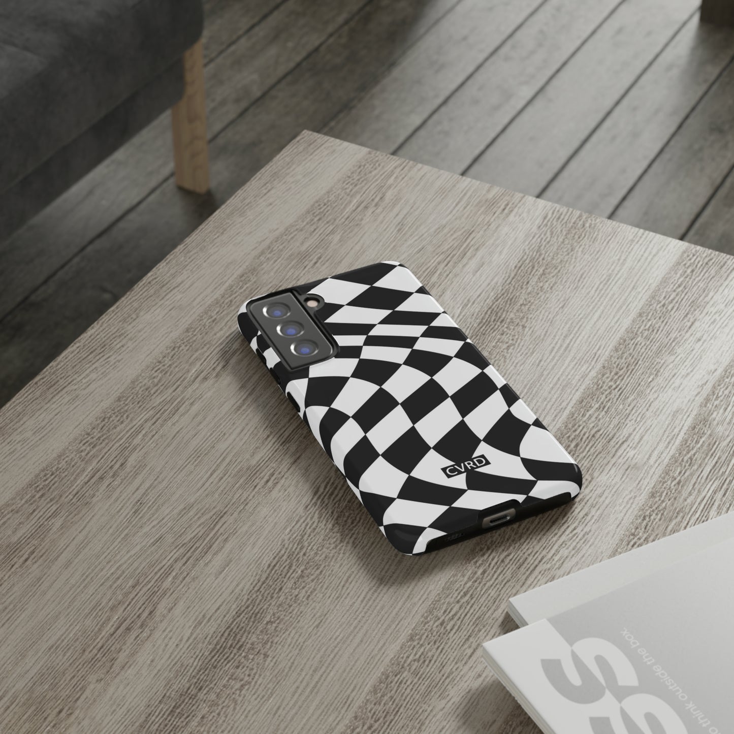 Checkered Waves Samsung Phone Case