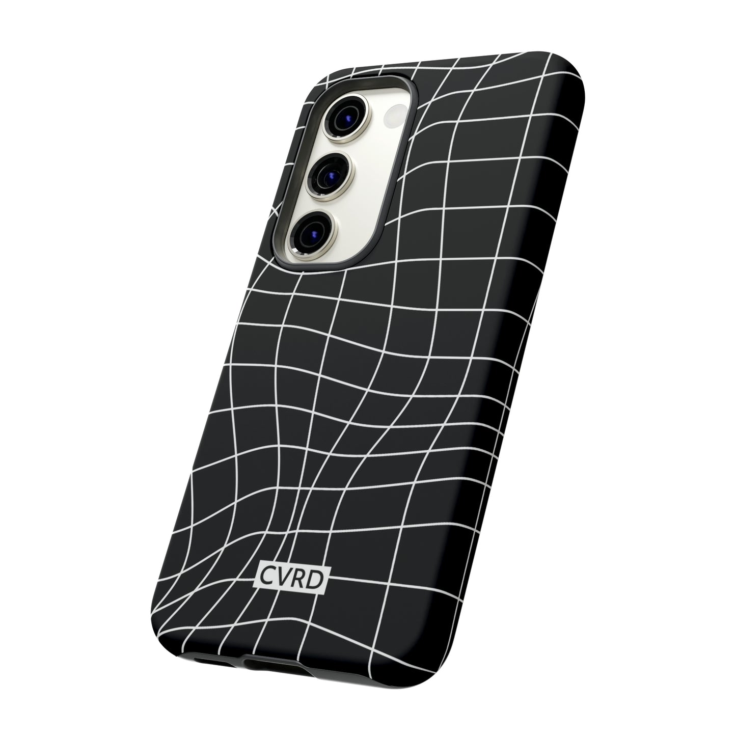 Black Wavy Grid Samsung Phone Case