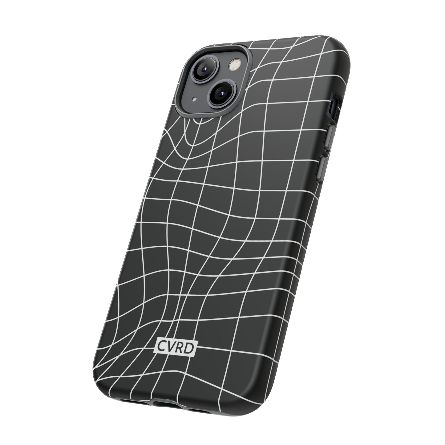 Black Wavy Grid iPhone Case