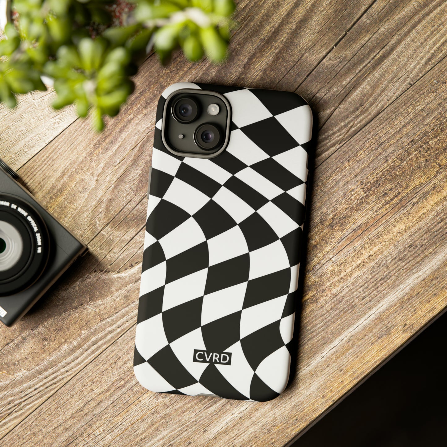 Checkered Waves iPhone Case