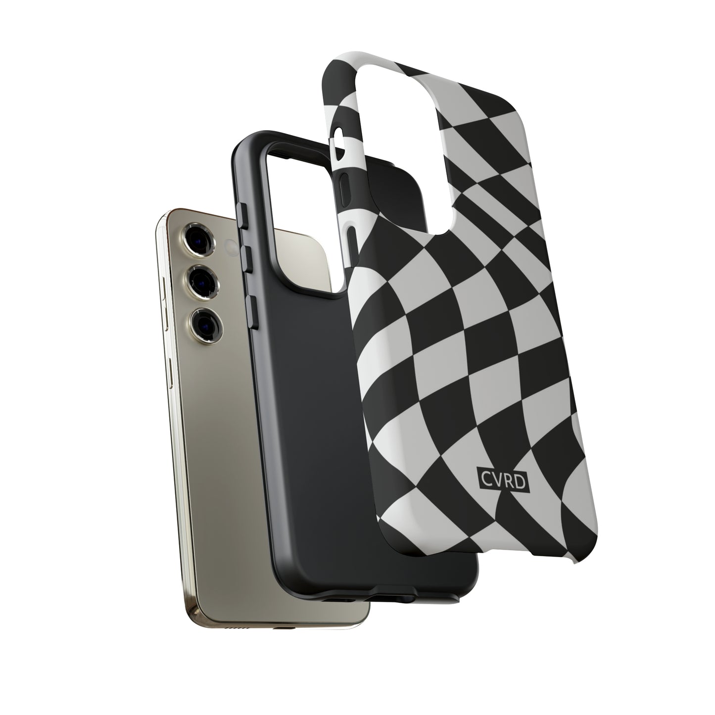 Checkered Waves Samsung Phone Case