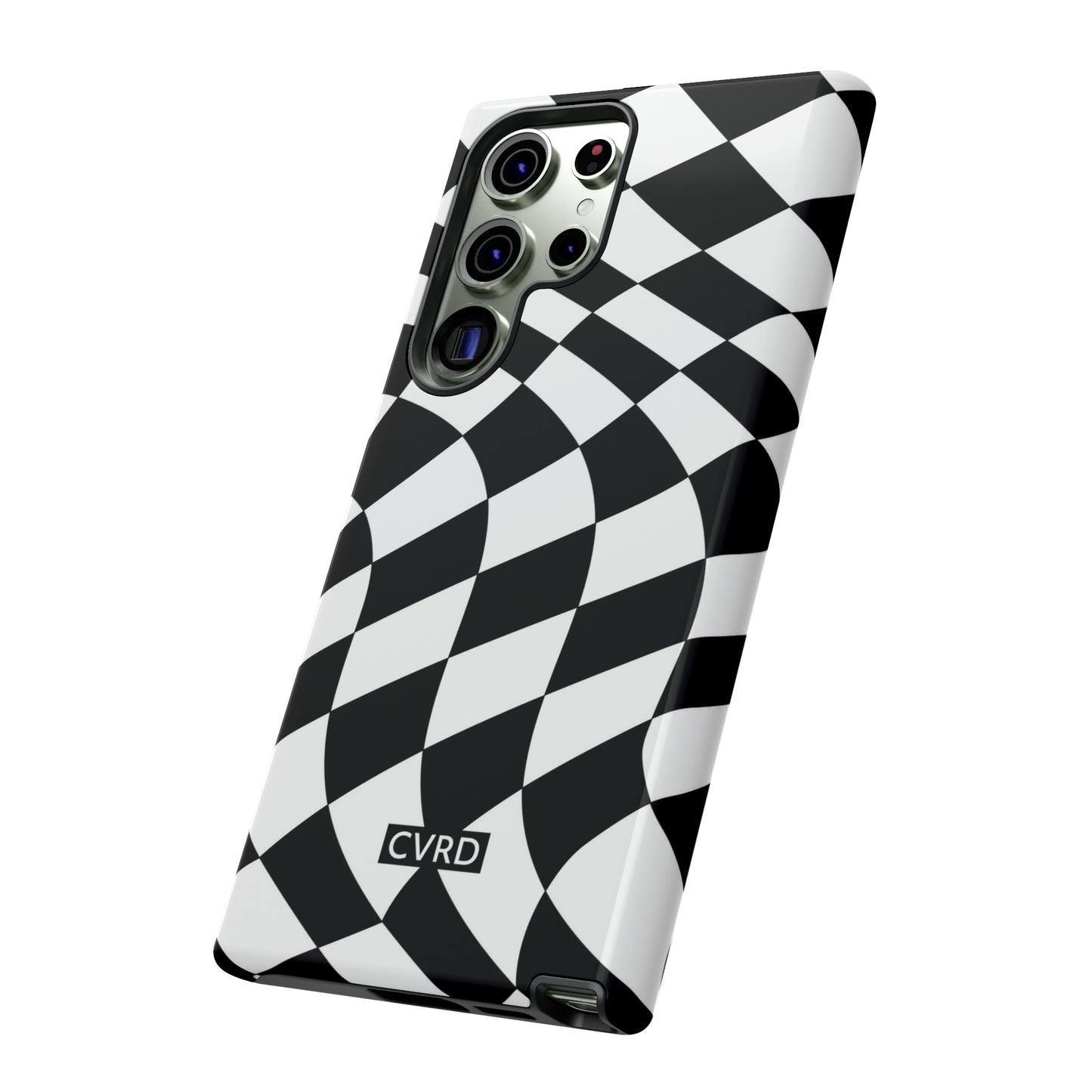 Checkered Waves Samsung Phone Case