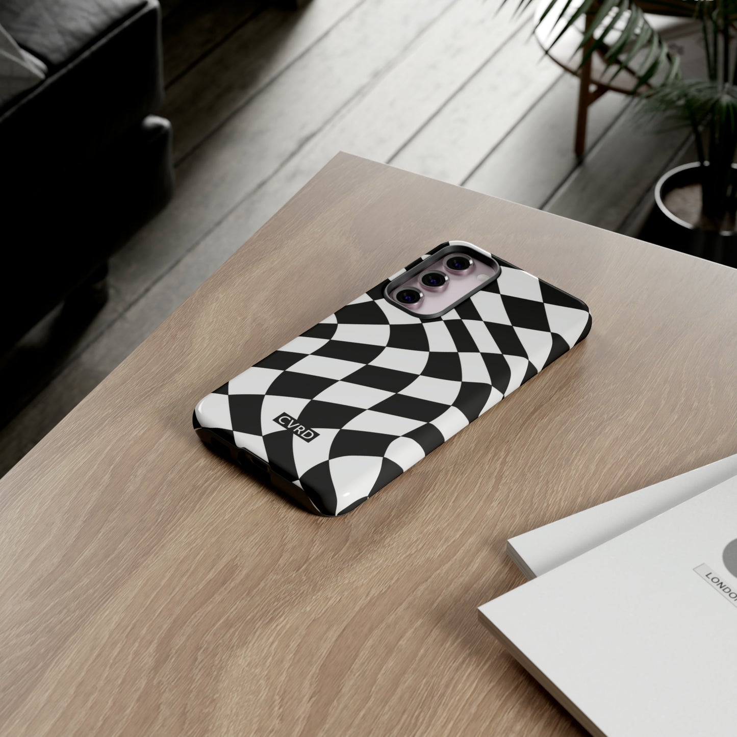 Checkered Waves Samsung Phone Case