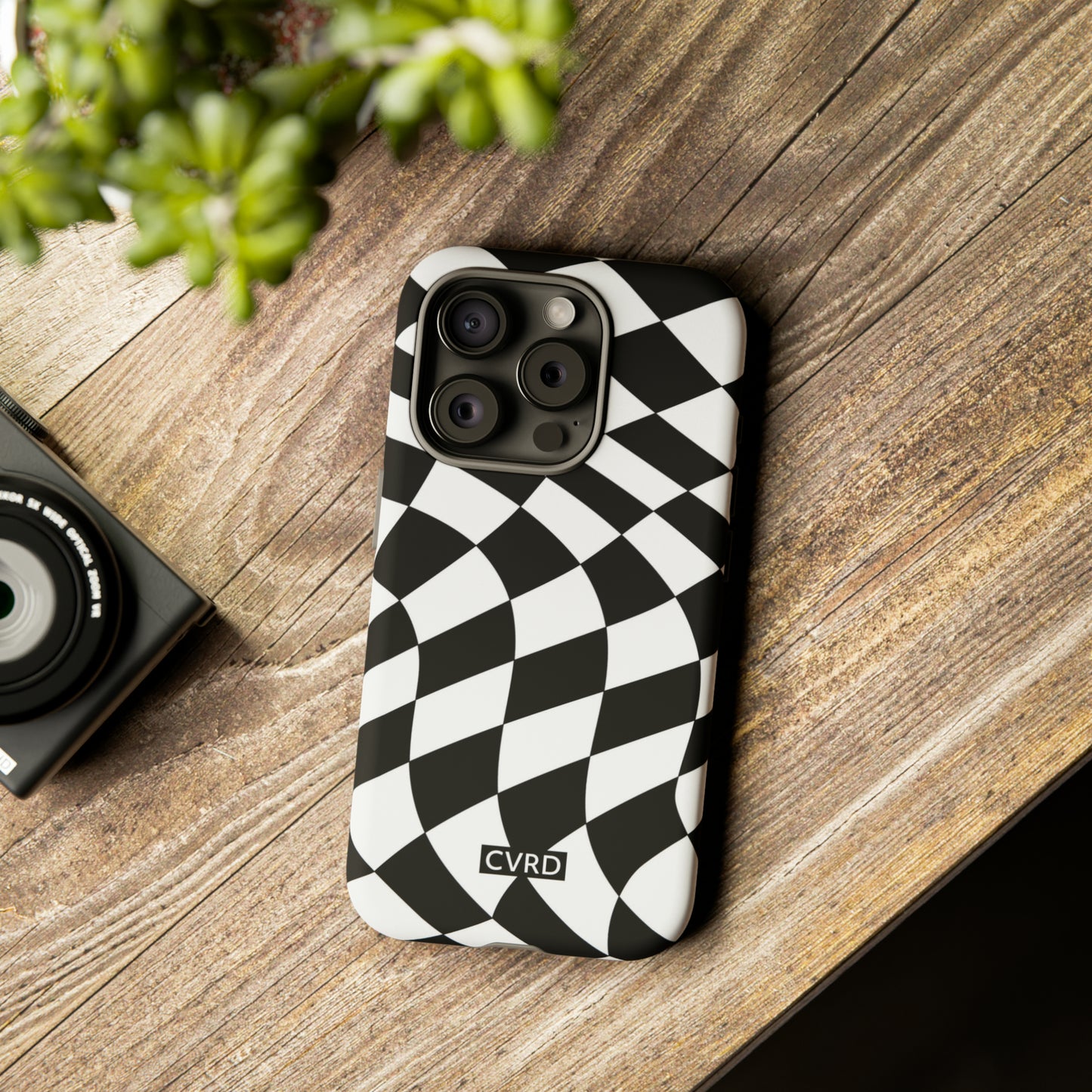 Checkered Waves iPhone Case