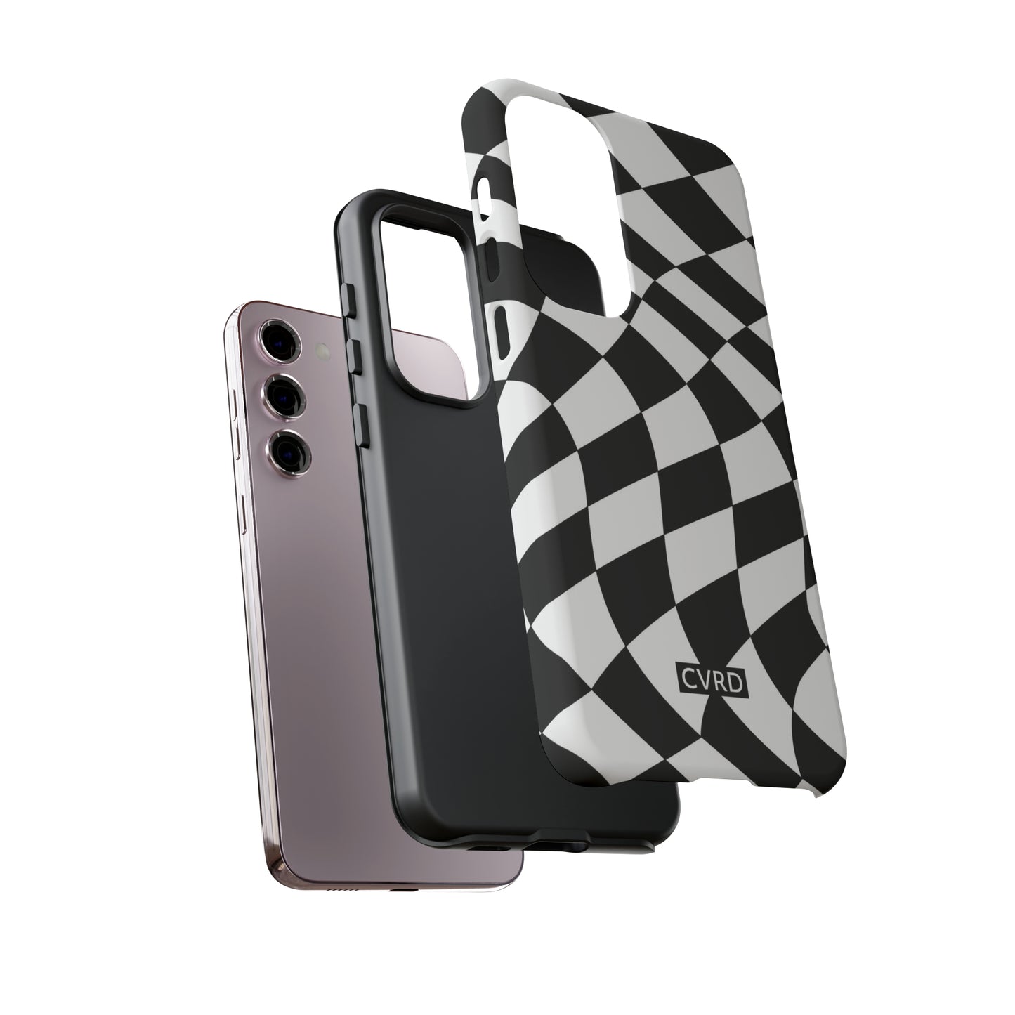 Checkered Waves Samsung Phone Case