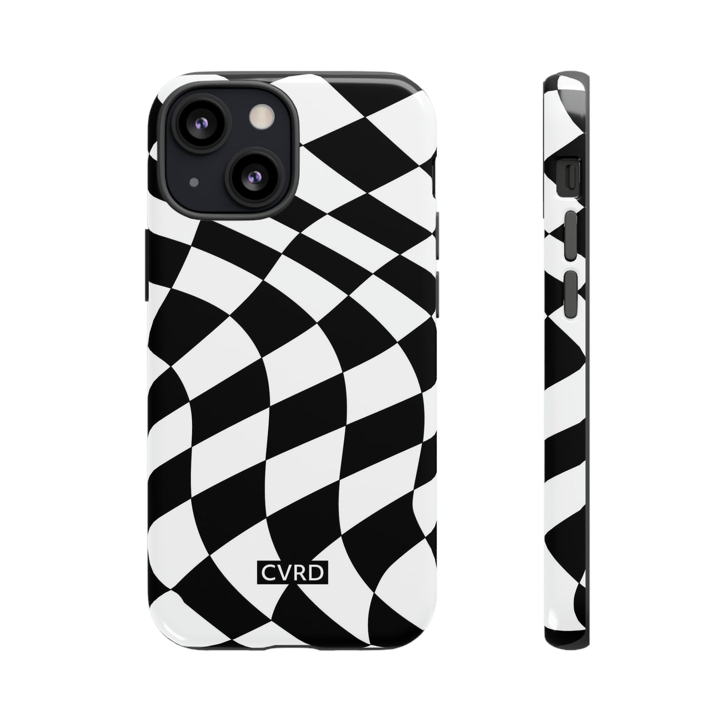Checkered Waves iPhone Case