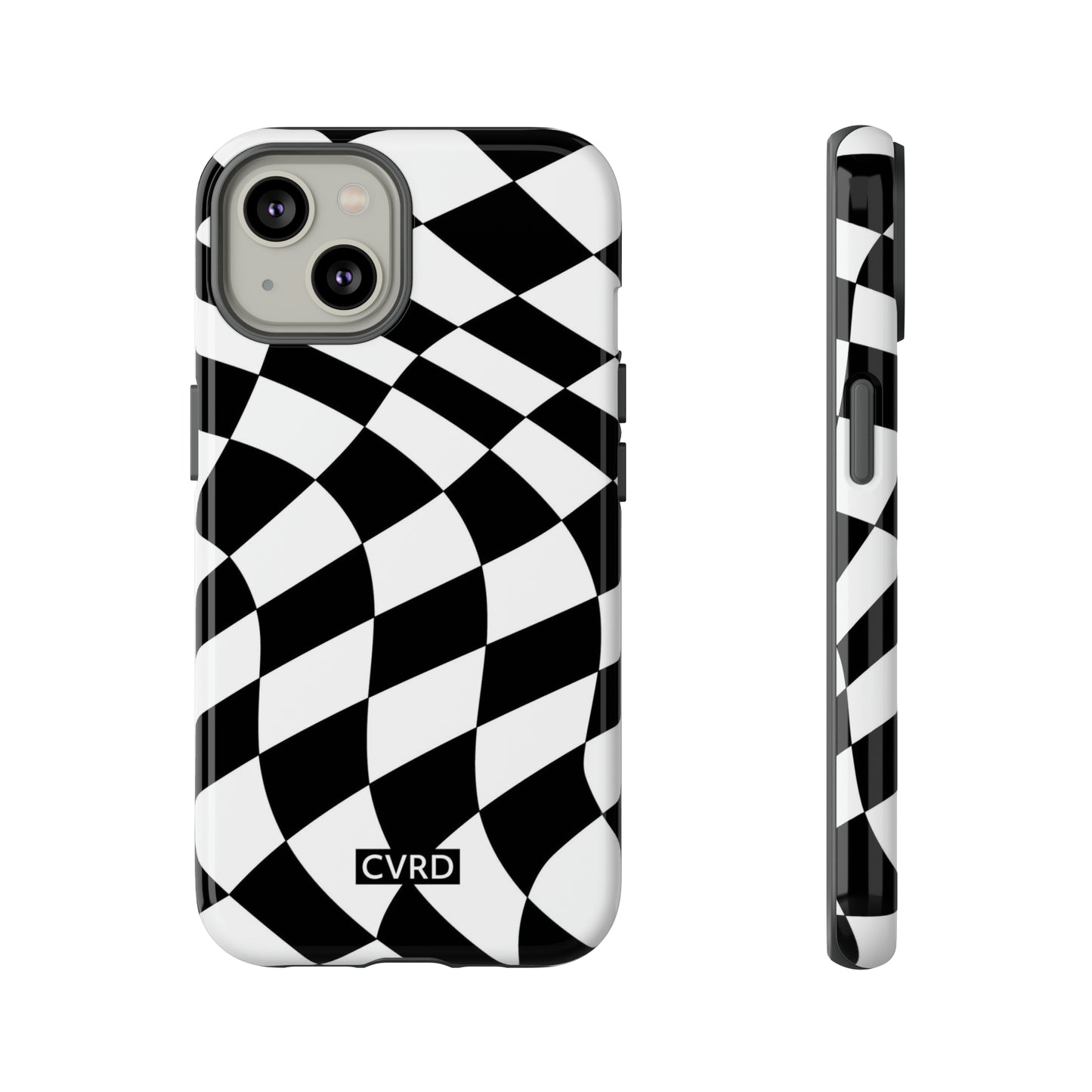 Checkered Waves iPhone Case