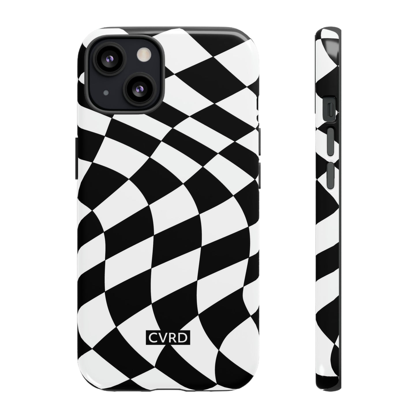 Checkered Waves iPhone Case