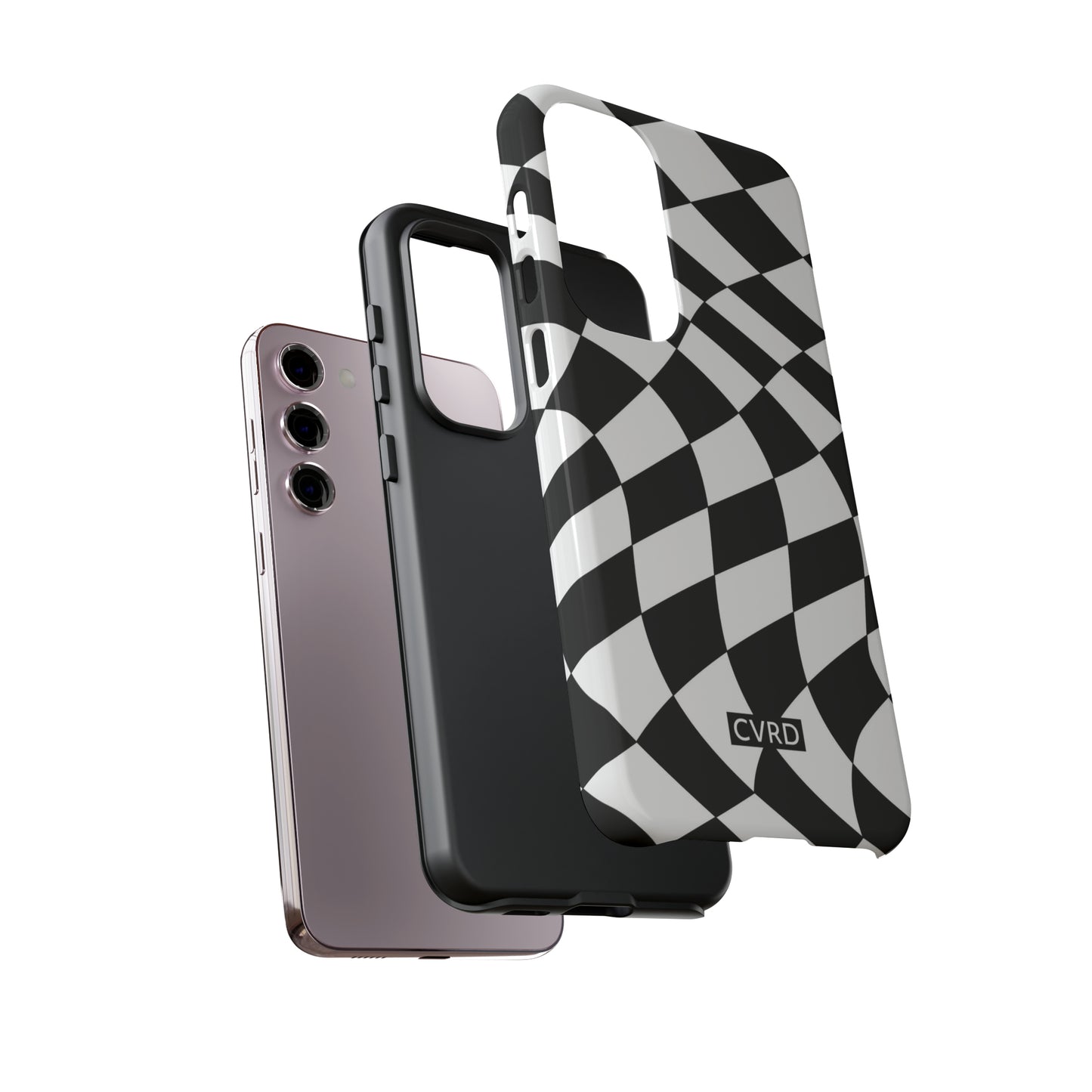 Checkered Waves Samsung Phone Case