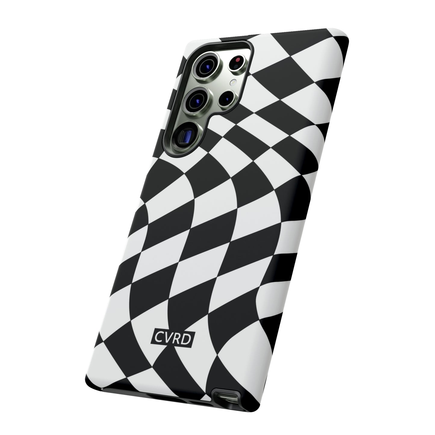 Checkered Waves Samsung Phone Case