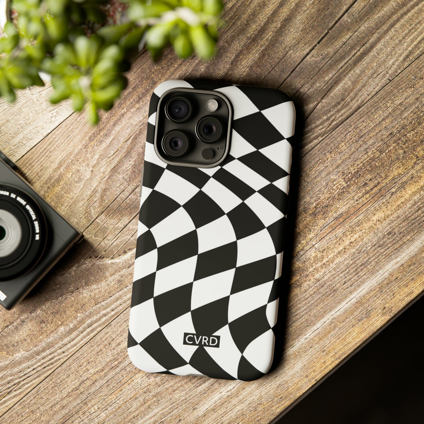 Checkered Waves iPhone Case