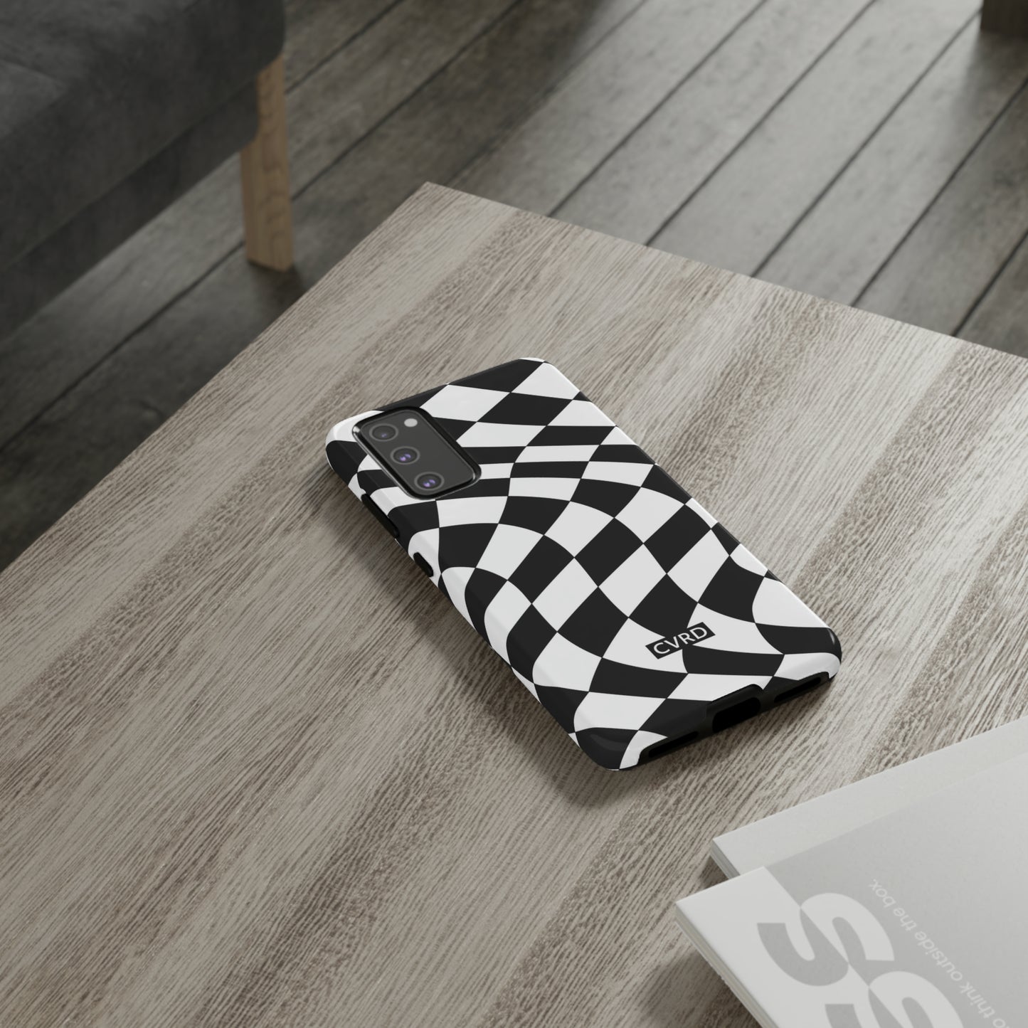Checkered Waves Samsung Phone Case