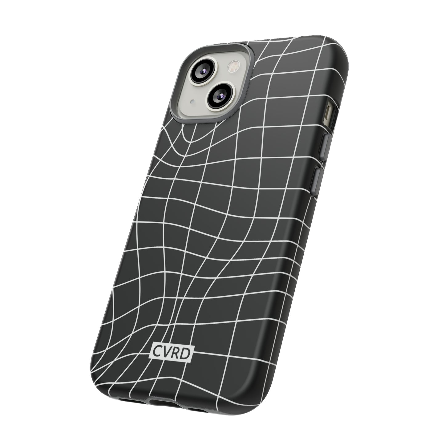 Black Wavy Grid iPhone Case