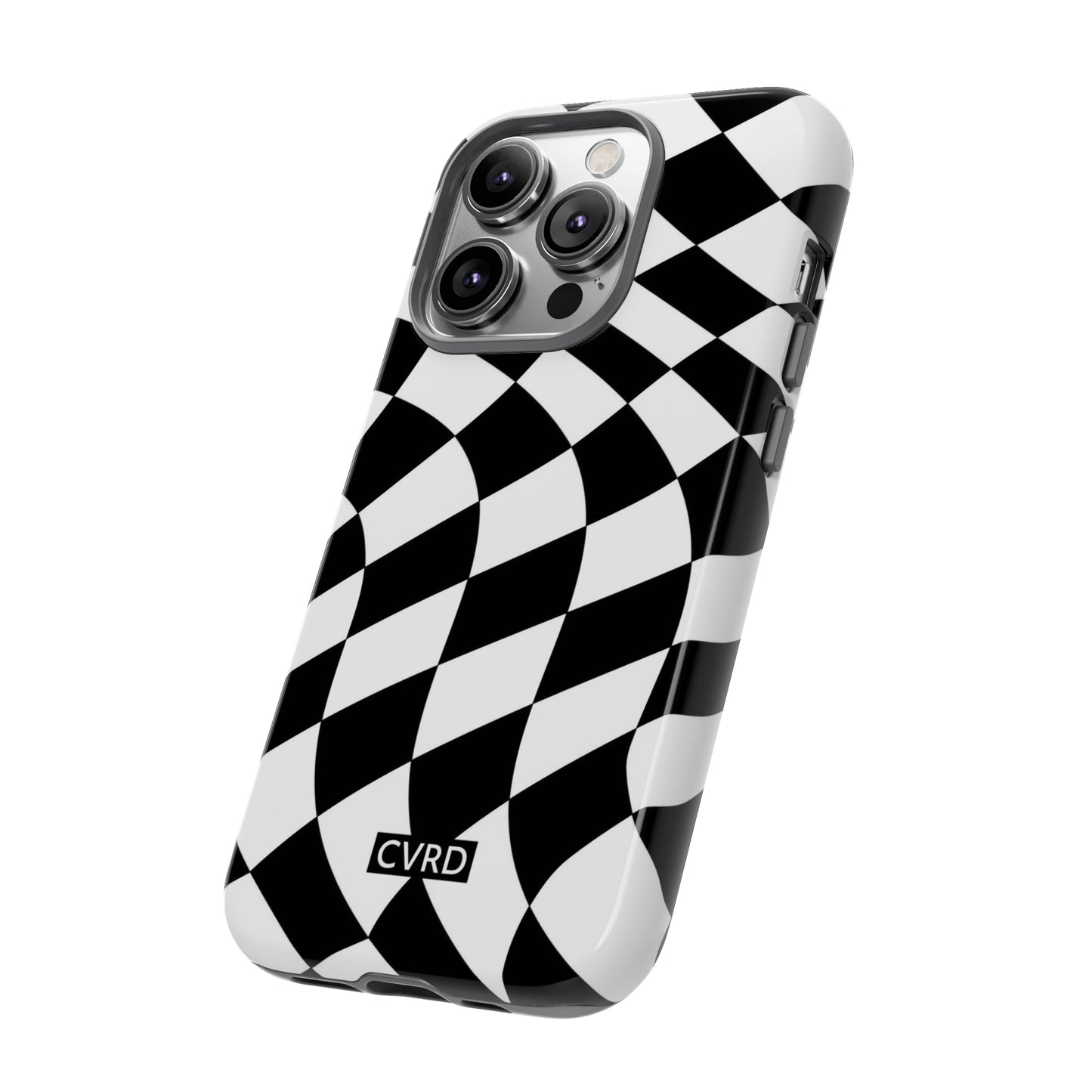 Checkered Waves iPhone Case