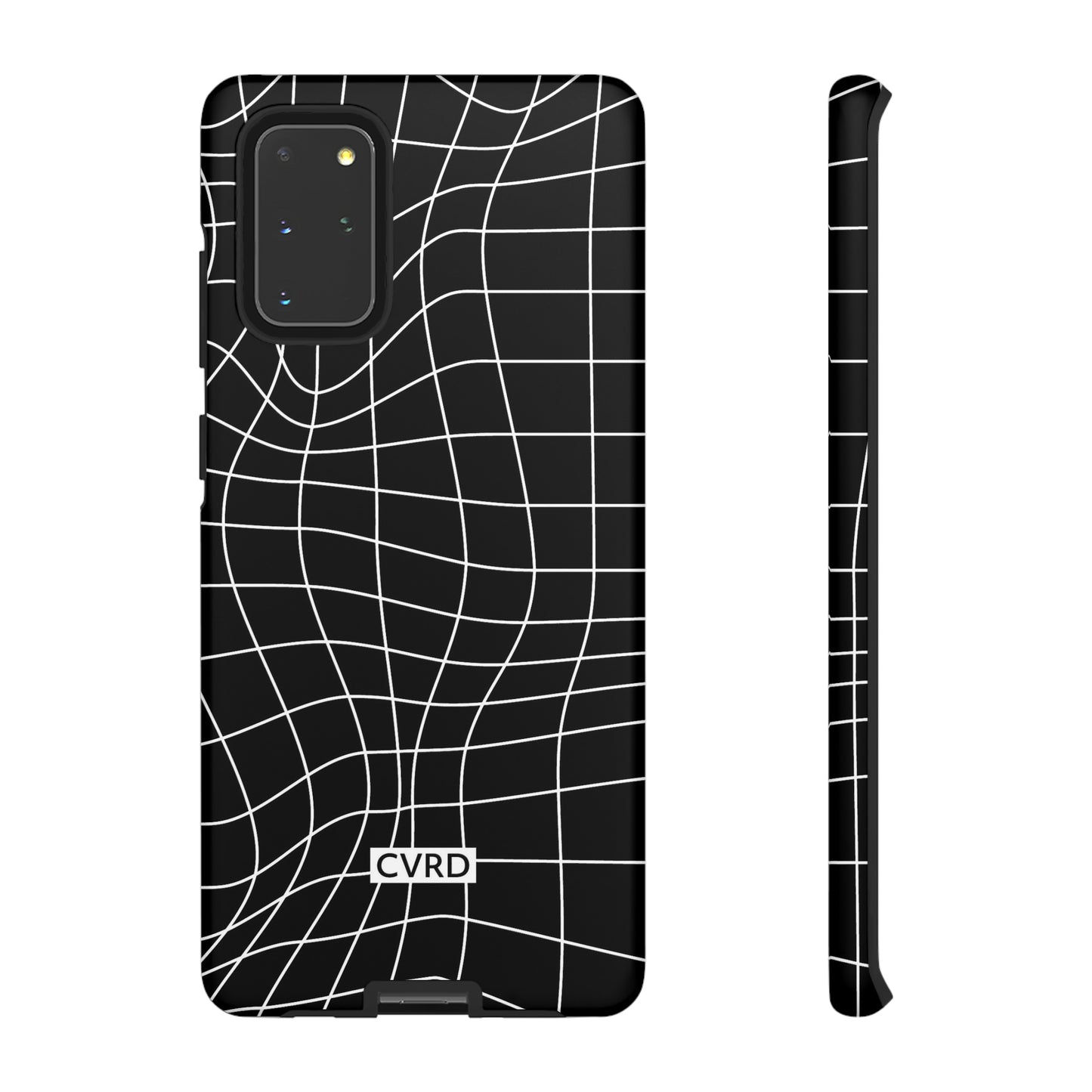 Black Wavy Grid Samsung Phone Case