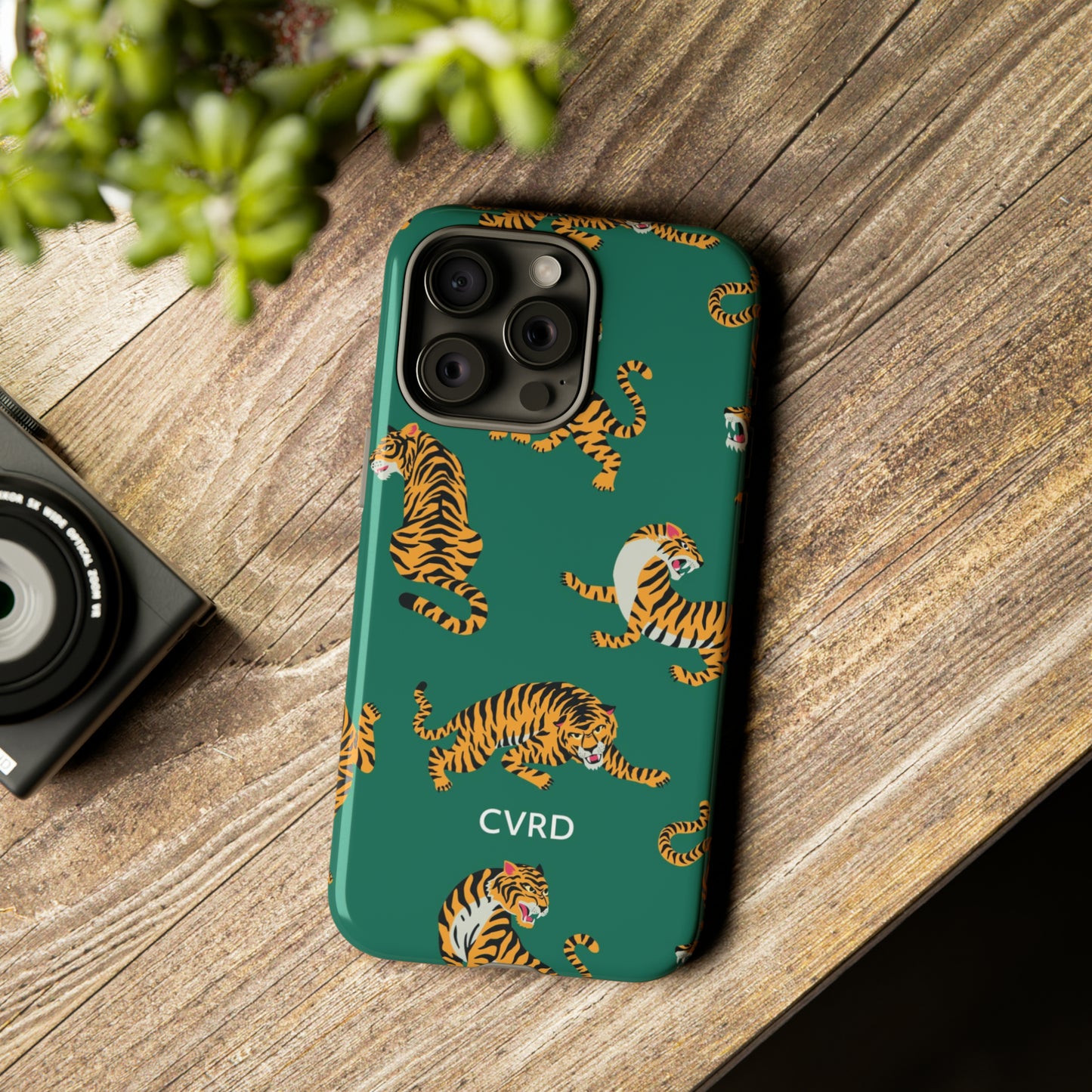 Green Tiger iPhone Case
