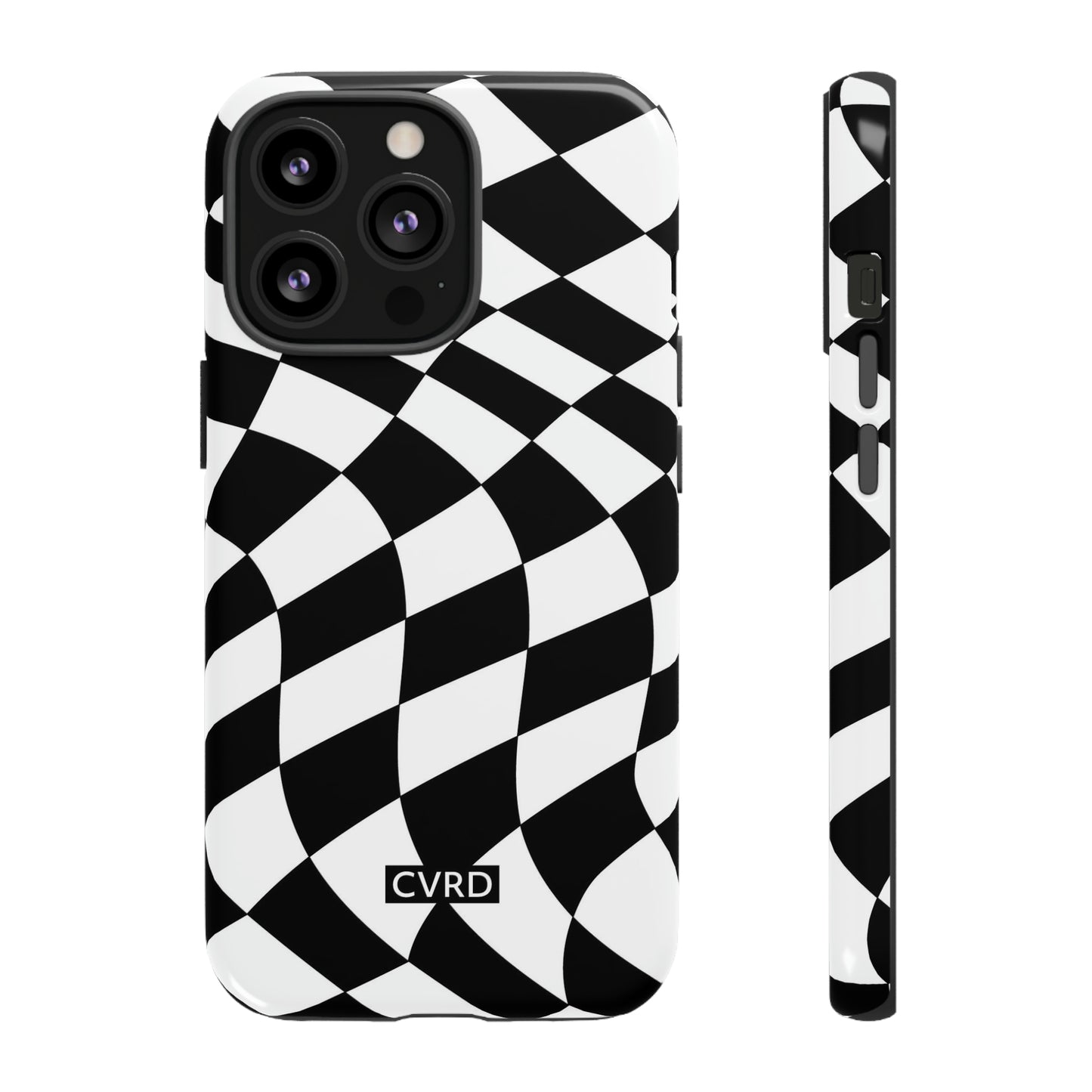 Checkered Waves iPhone Case