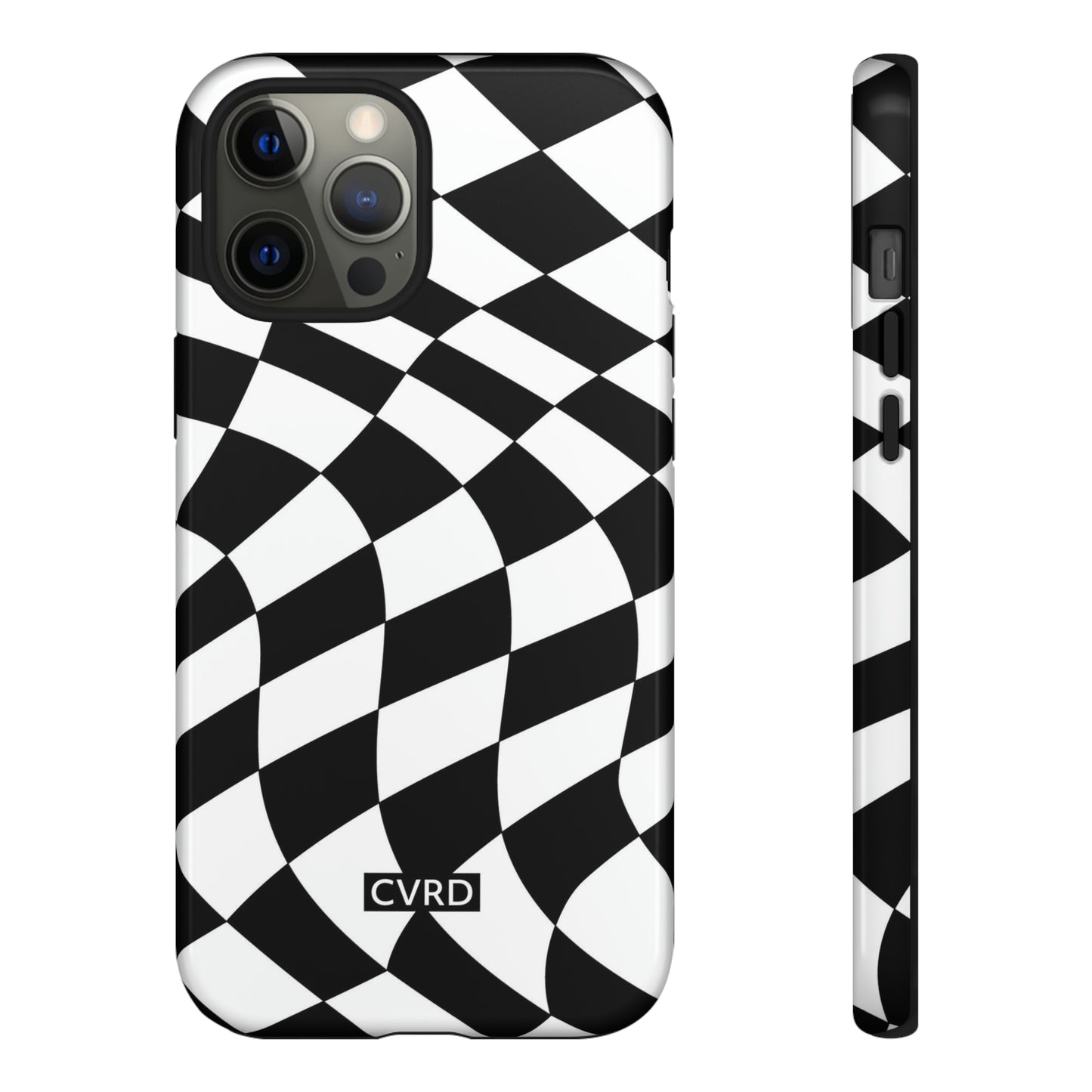 Checkered Waves iPhone Case