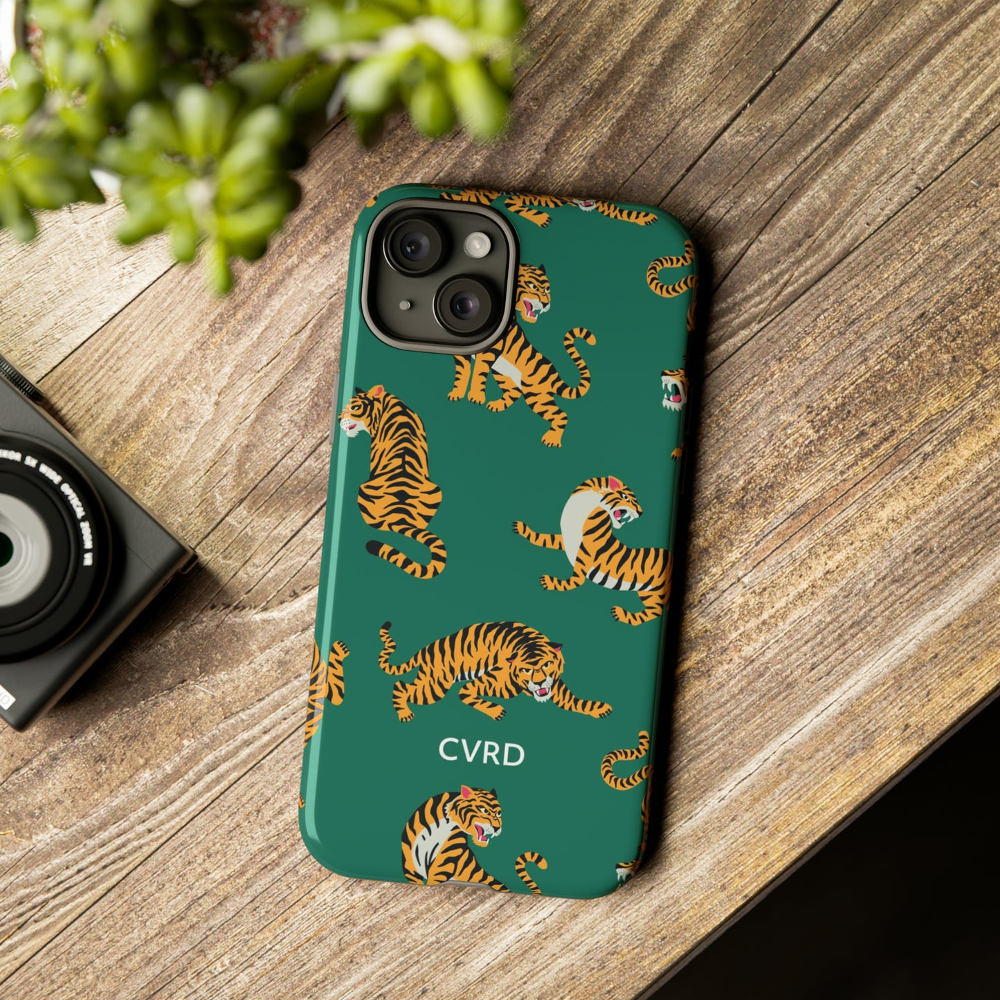 Green Tiger iPhone Case