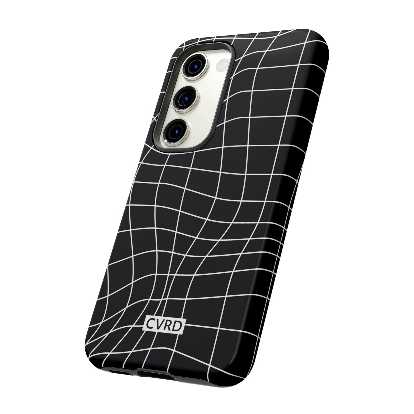 Black Wavy Grid Samsung Phone Case