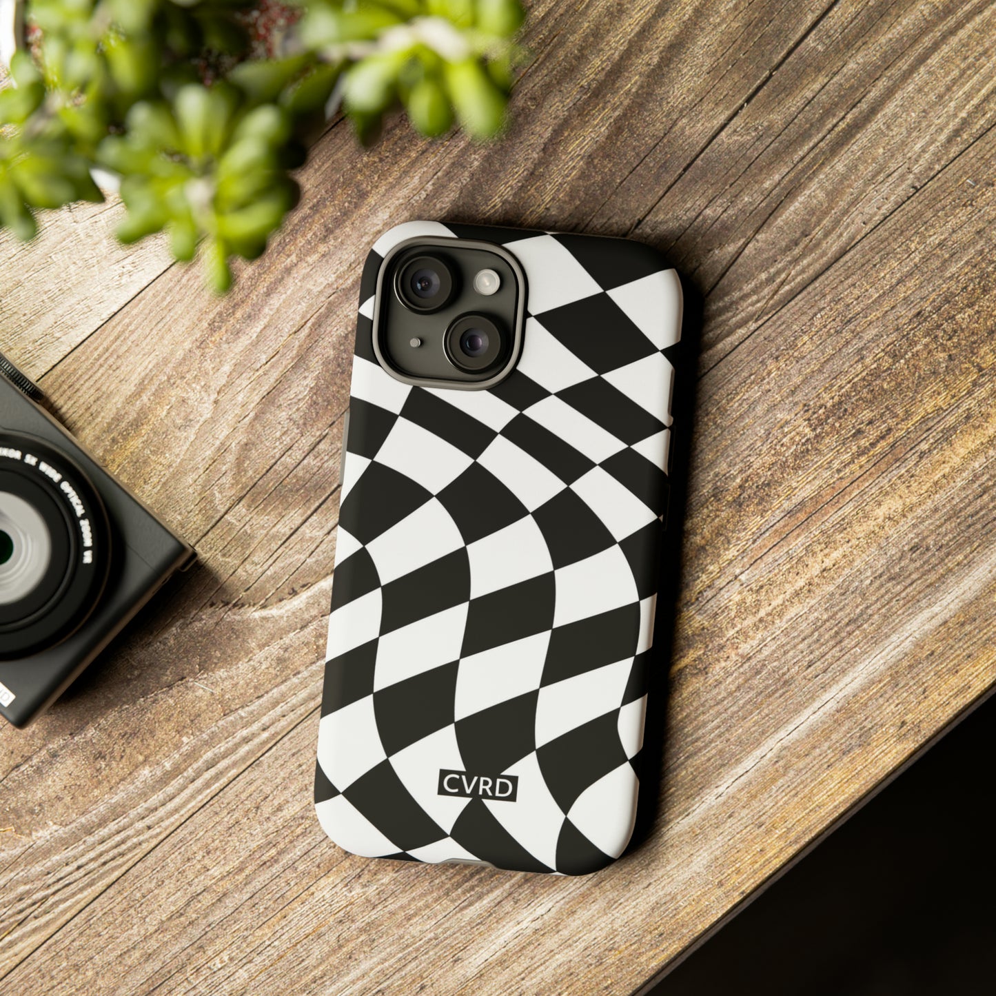 Checkered Waves iPhone Case