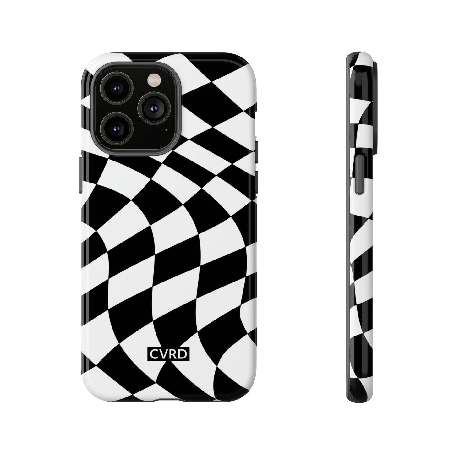 Checkered Waves iPhone Case