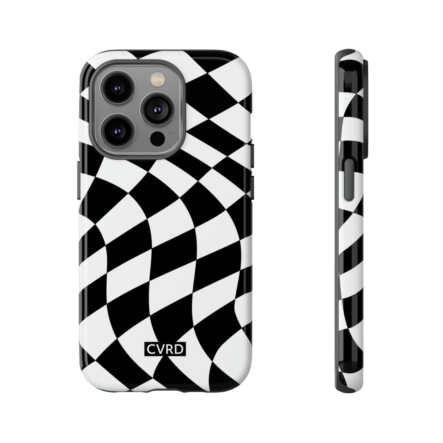 Checkered Waves iPhone Case