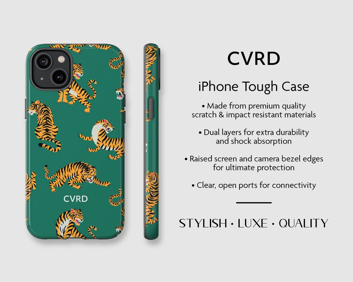 Green Tiger iPhone Case