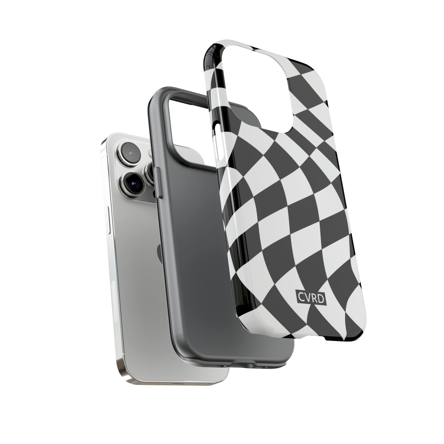 Checkered Waves iPhone Case