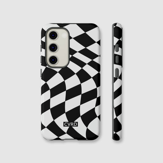 Checkered Waves Samsung Phone Case