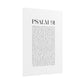 Psalm 91 Christian Art Print - White (Physical Poster)