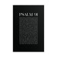 Psalm 91 Christian Art Print - Black (Physical Poster)