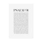 Psalm 91 Christian Art Print - White (Physical Poster)