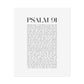 Psalm 91 Christian Art Print - White (Physical Poster)