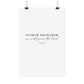 "As for me and my house" Joshua 24:15 Christian Art Print - White (Physical Poster)