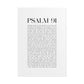 Psalm 91 Christian Art Print - White (Physical Poster)