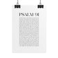 Psalm 91 Christian Art Print - White (Physical Poster)