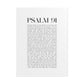 Psalm 91 Christian Art Print - White (Physical Poster)