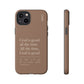 God is Good All The Time, Brown iPhone Case